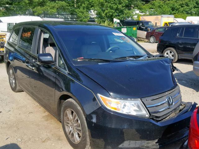 5FNRL5H66BB006331 - 2011 HONDA ODYSSEY EX BLACK photo 1