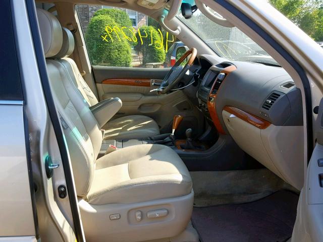 JTJBT20X770130938 - 2007 LEXUS GX 470 BEIGE photo 5