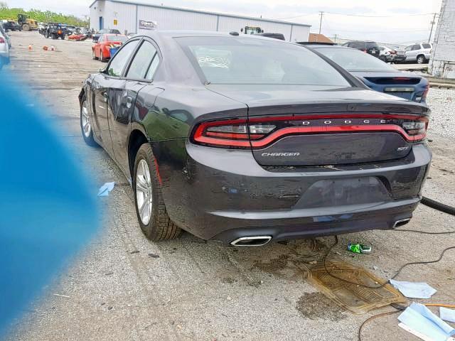 2C3CDXBG0JH273493 - 2018 DODGE CHARGER SX CHARCOAL photo 3