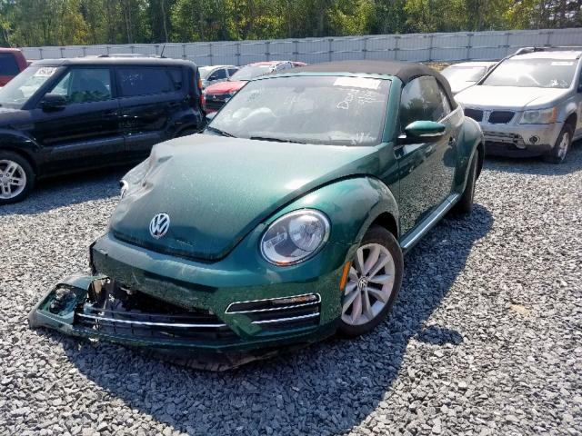 3VW517AT8HM814035 - 2017 VOLKSWAGEN BEETLE S/S GREEN photo 2