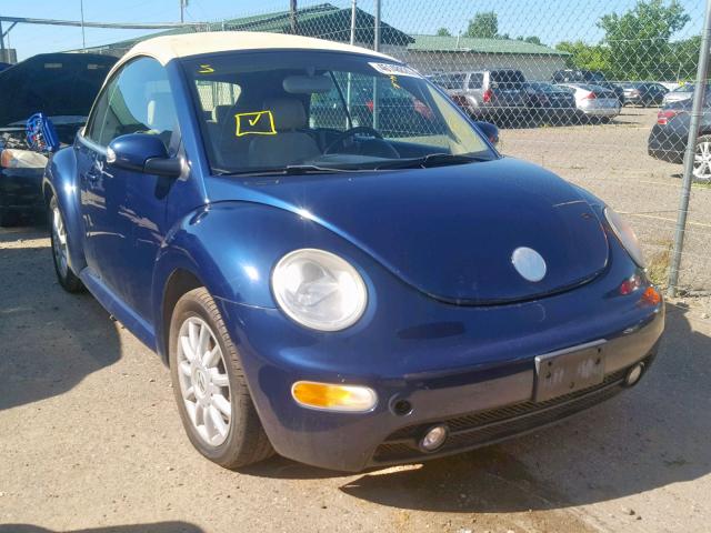 3VWCM31Y35M315691 - 2005 VOLKSWAGEN NEW BEETLE ლურჯი ფოტო 1