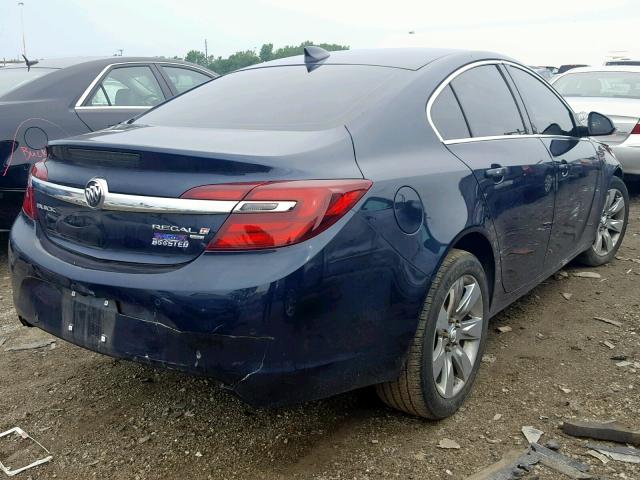 2G4GP5EX9F9297342 - 2015 BUICK REGAL PREM BLUE photo 4