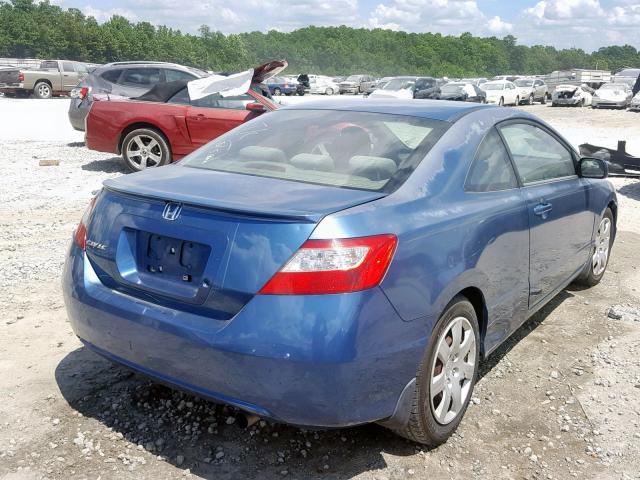 2HGFG11636H514039 - 2006 HONDA CIVIC LX BLUE photo 4