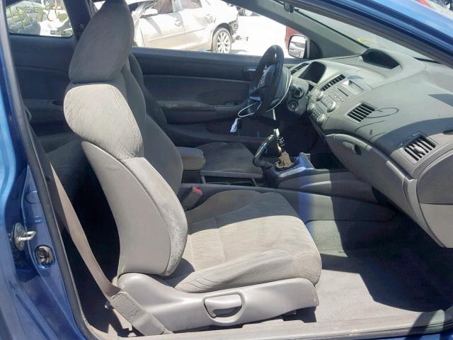 2HGFG11636H514039 - 2006 HONDA CIVIC LX BLUE photo 5