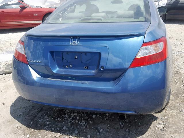 2HGFG11636H514039 - 2006 HONDA CIVIC LX BLUE photo 9