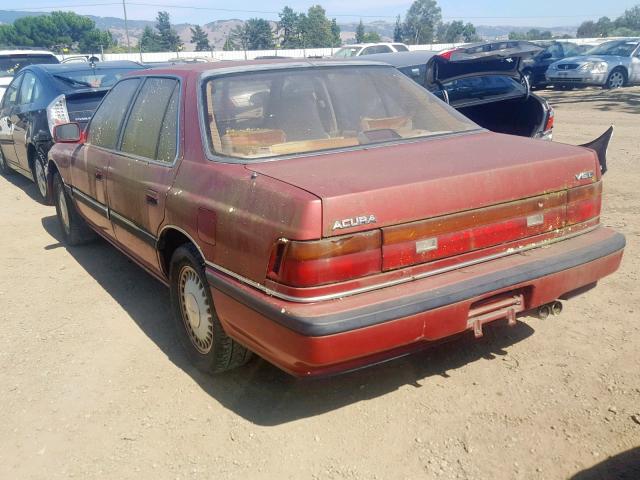 JH4KA466XLC003854 - 1990 ACURA LEGEND L RED photo 3