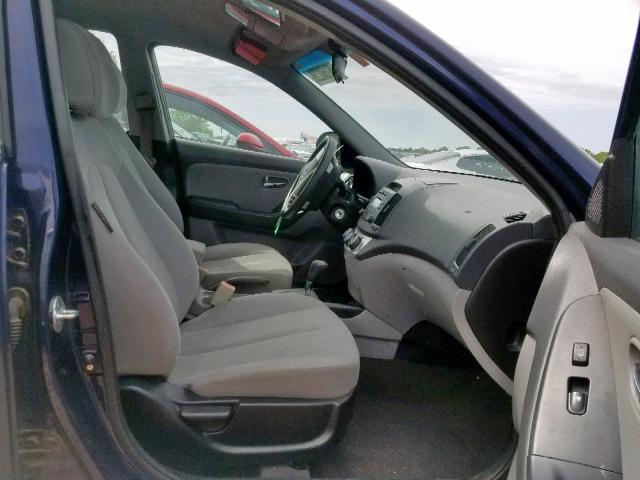 KMHDU4AD1AU983016 - 2010 HYUNDAI ELANTRA BL BLUE photo 5