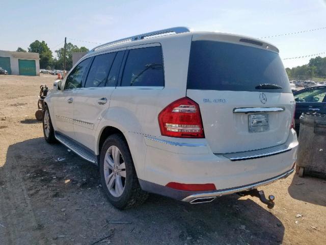 4JGBF7BE7BA644645 - 2011 MERCEDES-BENZ GL 450 4MA WHITE photo 3