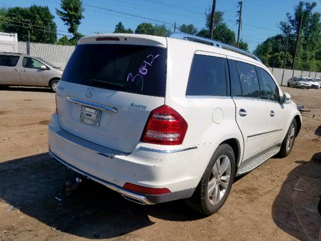 4JGBF7BE7BA644645 - 2011 MERCEDES-BENZ GL 450 4MA WHITE photo 4