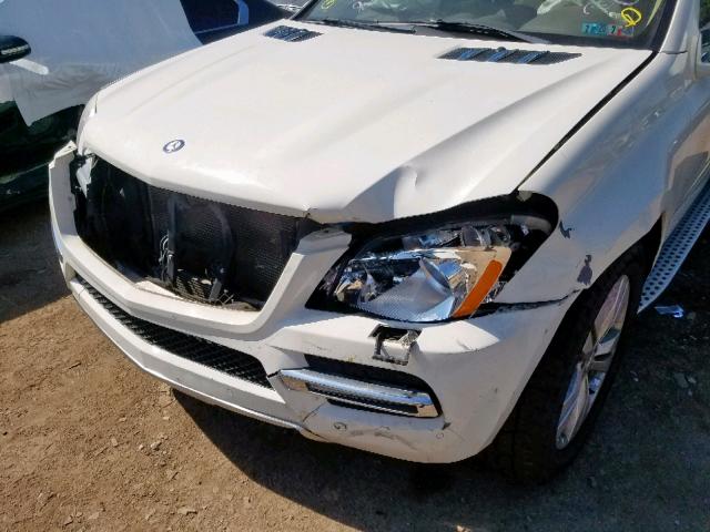 4JGBF7BE7BA644645 - 2011 MERCEDES-BENZ GL 450 4MA WHITE photo 9