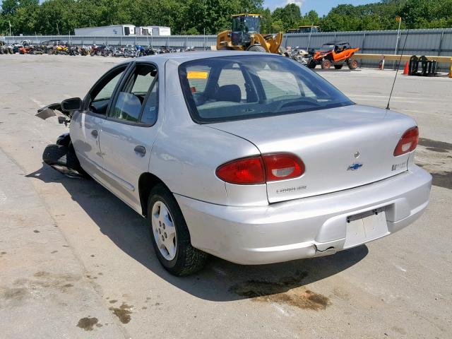 1G1JC524217315084 - 2001 CHEVROLET CAVALIER B SILVER photo 3