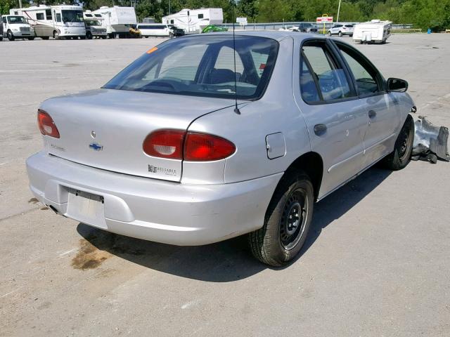 1G1JC524217315084 - 2001 CHEVROLET CAVALIER B SILVER photo 4