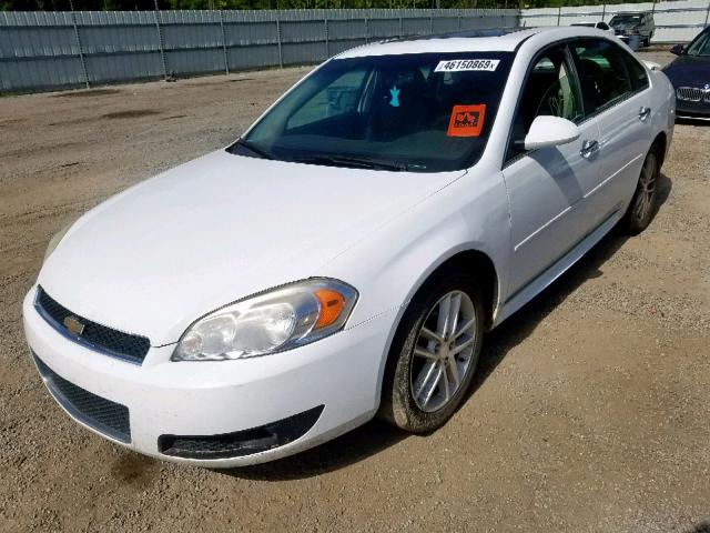 2G1WC5E30D1191407 - 2013 CHEVROLET IMPALA LTZ WHITE photo 2