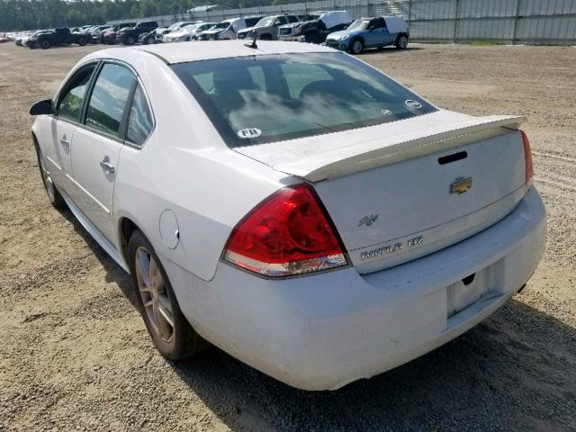 2G1WC5E30D1191407 - 2013 CHEVROLET IMPALA LTZ WHITE photo 3