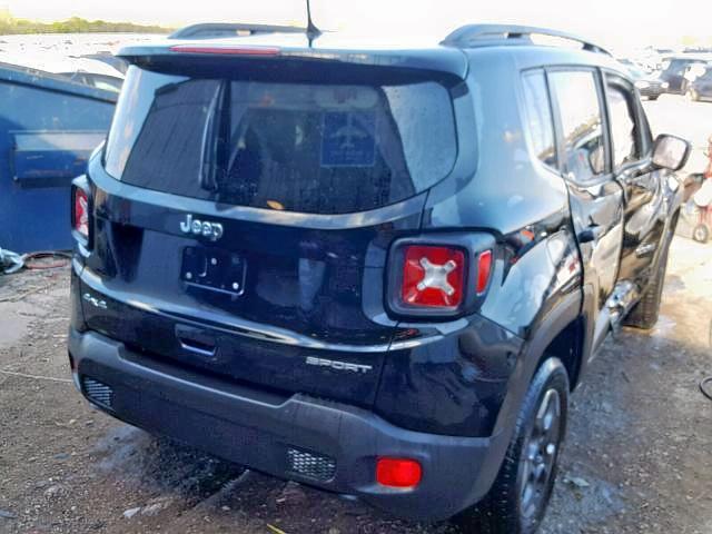 ZACCJBAB8JPH44799 - 2018 JEEP RENEGADE S BLACK photo 4