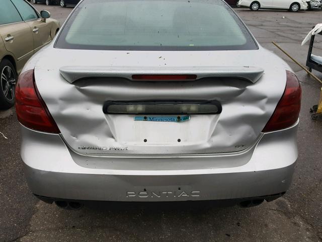2G2WR554561279861 - 2006 PONTIAC GRAND PRIX SILVER photo 9