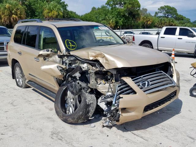 JTJHY7AX5A4045488 - 2010 LEXUS LX 570 GOLD photo 1