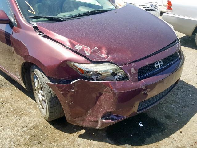 JTKDE177450019744 - 2005 TOYOTA SCION TC იასამნისფერი ფოტო 9