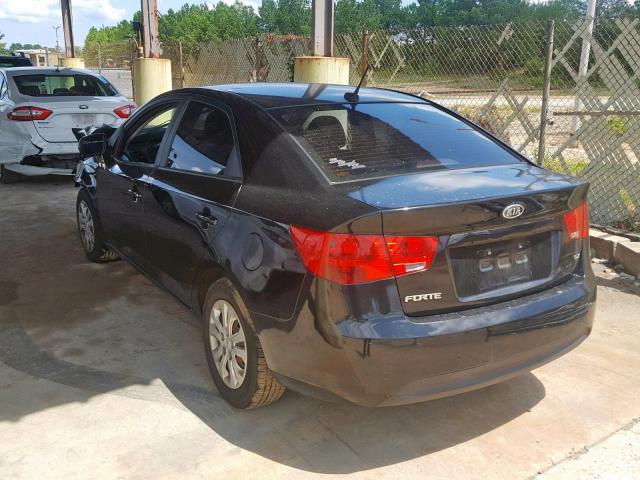 KNAFU4A26C5511335 - 2012 KIA FORTE EX BLACK photo 3