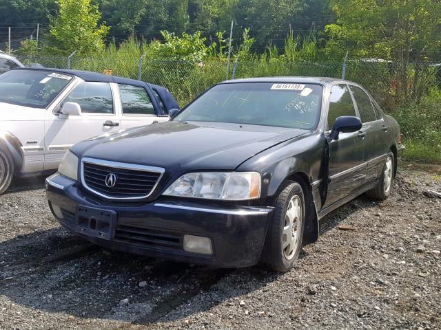 JH4KA966X4C000497 - 2004 ACURA 3.5RL BLACK photo 2