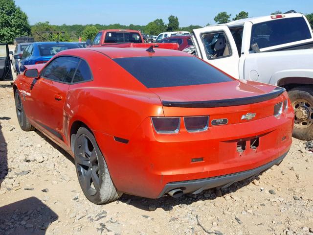 2G1FA1E31D9222986 - 2013 CHEVROLET CAMARO LS ORANGE photo 3