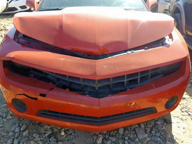 2G1FA1E31D9222986 - 2013 CHEVROLET CAMARO LS ORANGE photo 7