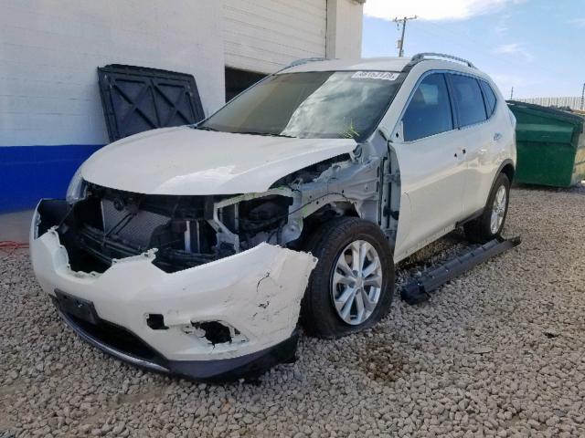 JN8AT2MV6GW152289 - 2016 NISSAN ROGUE S WHITE photo 2