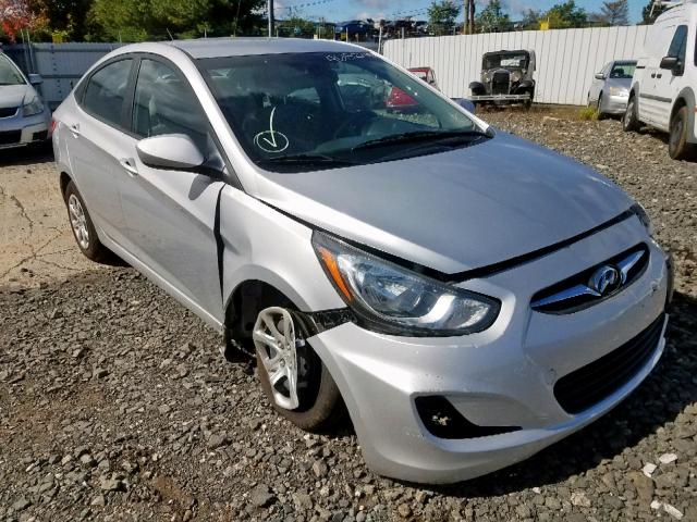 KMHCT4AE2EU758259 - 2014 HYUNDAI ACCENT GLS SILVER photo 1