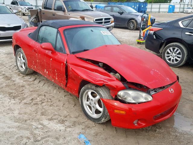 JM1NB353410216326 - 2001 MAZDA MX-5 MIATA RED photo 1