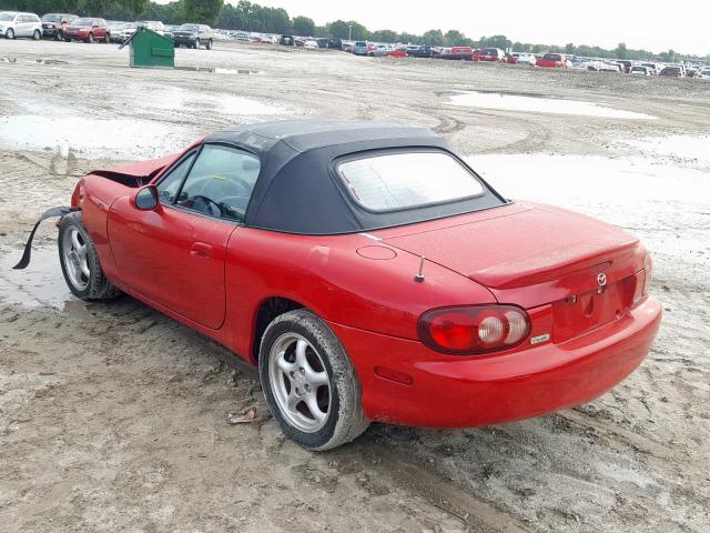 JM1NB353410216326 - 2001 MAZDA MX-5 MIATA RED photo 3