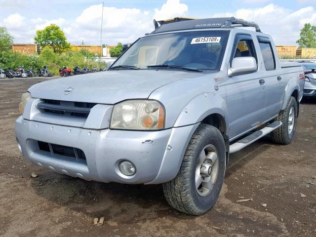 1N6ED27Y42C361215 - 2002 NISSAN FRONTIER C SILVER photo 2