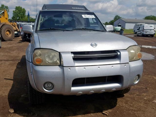 1N6ED27Y42C361215 - 2002 NISSAN FRONTIER C SILVER photo 9