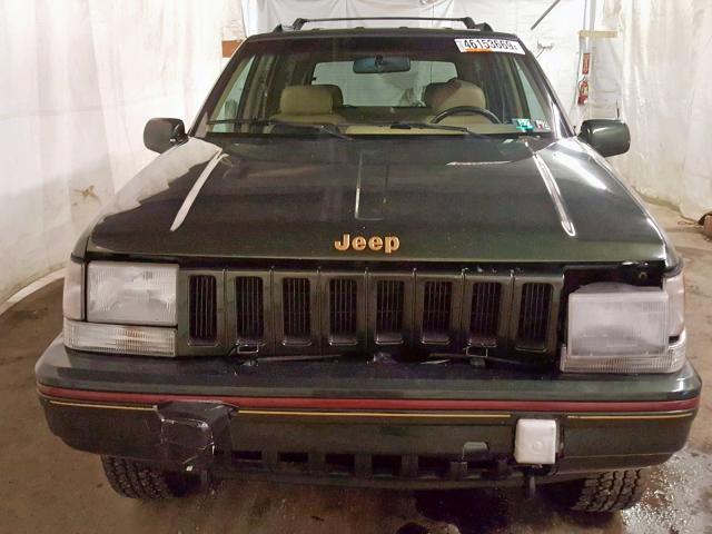 1J4GZ78YXSC622883 - 1995 JEEP GRAND CHER GREEN photo 9