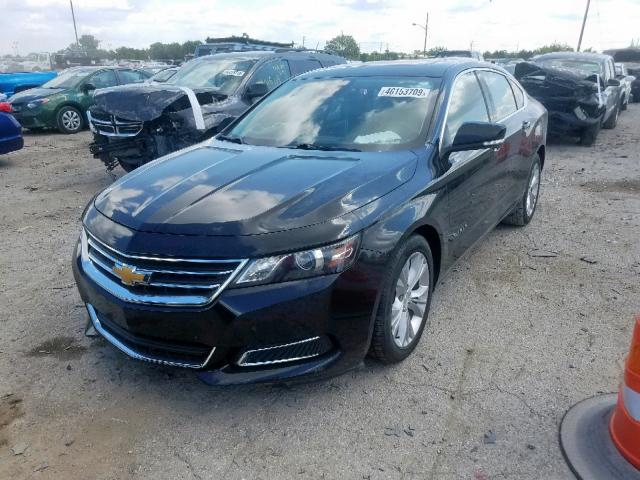 2G1125S35E9277168 - 2014 CHEVROLET IMPALA LT BLACK photo 2