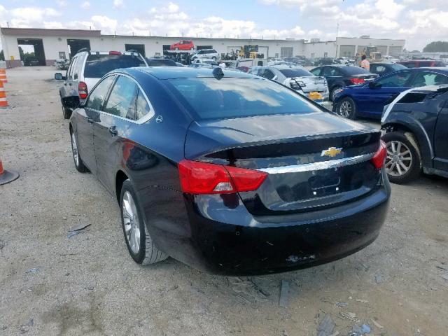 2G1125S35E9277168 - 2014 CHEVROLET IMPALA LT BLACK photo 3