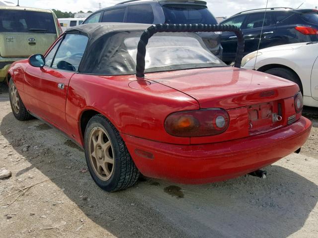 JM1NA3516L0143450 - 1990 MAZDA MX-5 MIATA RED photo 3