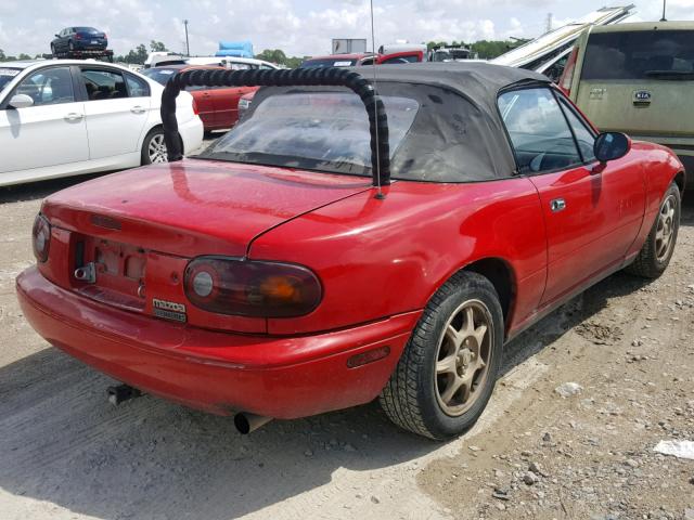 JM1NA3516L0143450 - 1990 MAZDA MX-5 MIATA RED photo 4