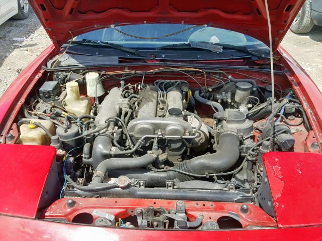 JM1NA3516L0143450 - 1990 MAZDA MX-5 MIATA RED photo 7