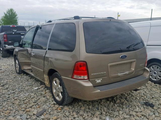 2FMZA58226BA35228 - 2006 FORD FREESTAR L BEIGE photo 3