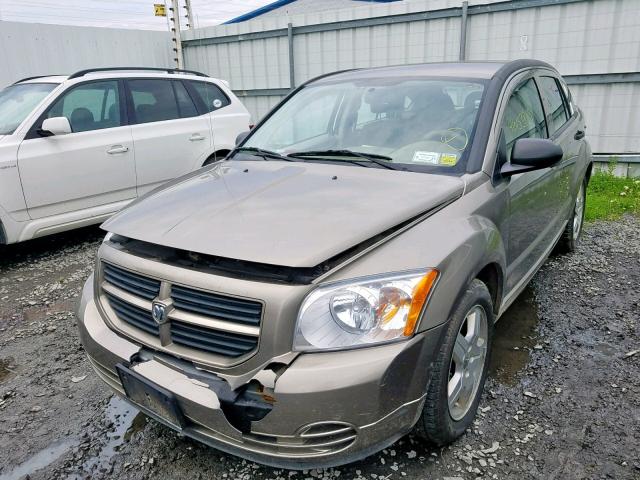 1B3HB28B88D681125 - 2008 DODGE CALIBER TAN photo 2