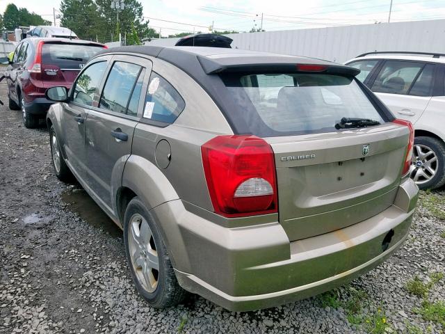 1B3HB28B88D681125 - 2008 DODGE CALIBER TAN photo 3