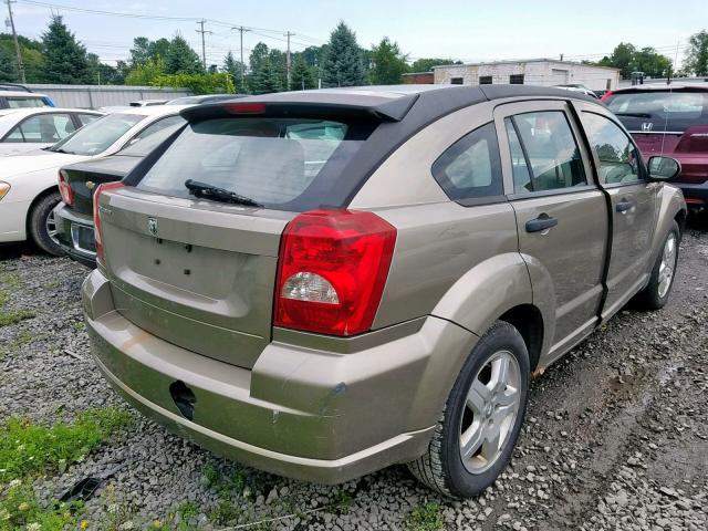 1B3HB28B88D681125 - 2008 DODGE CALIBER TAN photo 4