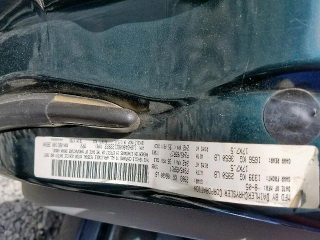 1J8HG48K06C122823 - 2006 JEEP COMMANDER 绿色 照片 10