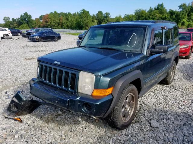 1J8HG48K06C122823 - 2006 JEEP COMMANDER 绿色 照片 2