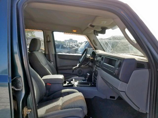 1J8HG48K06C122823 - 2006 JEEP COMMANDER 绿色 照片 5