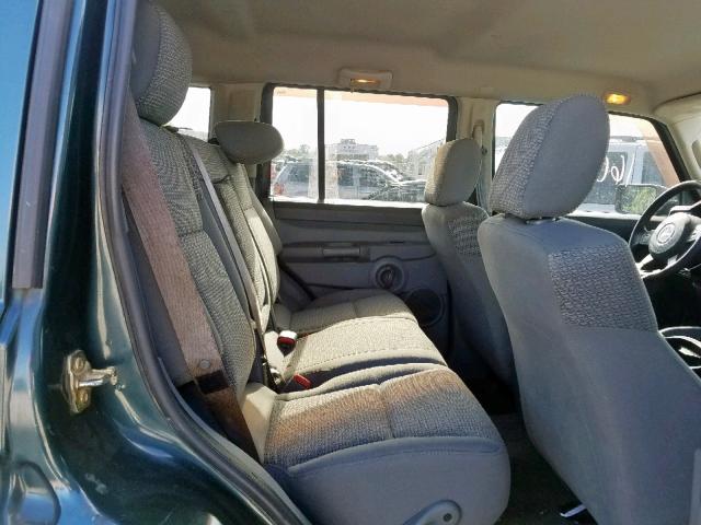 1J8HG48K06C122823 - 2006 JEEP COMMANDER 绿色 照片 6