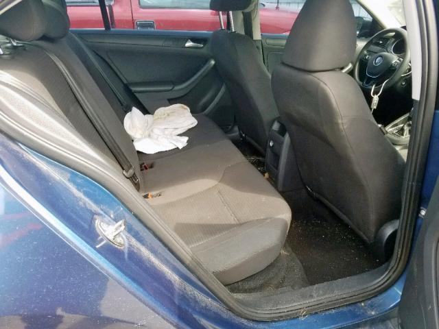 3VW2K7AJ7FM249529 - 2015 VOLKSWAGEN JETTA BASE Կապույտ լուսանկար 6