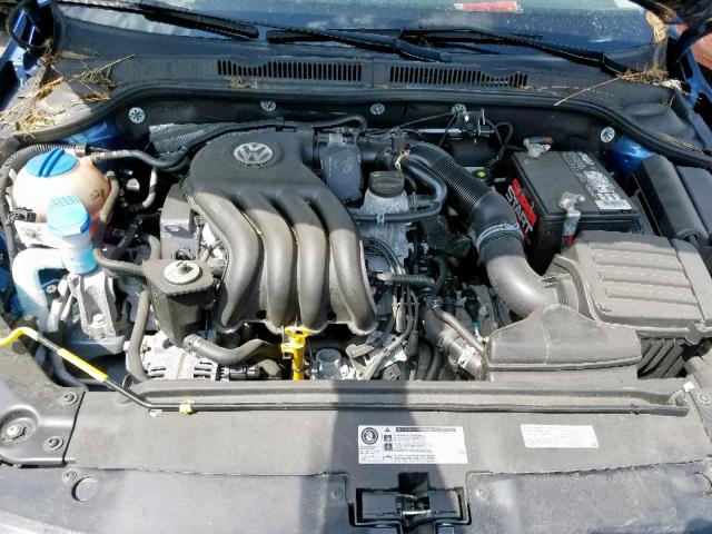 3VW2K7AJ7FM249529 - 2015 VOLKSWAGEN JETTA BASE Կապույտ լուսանկար 7