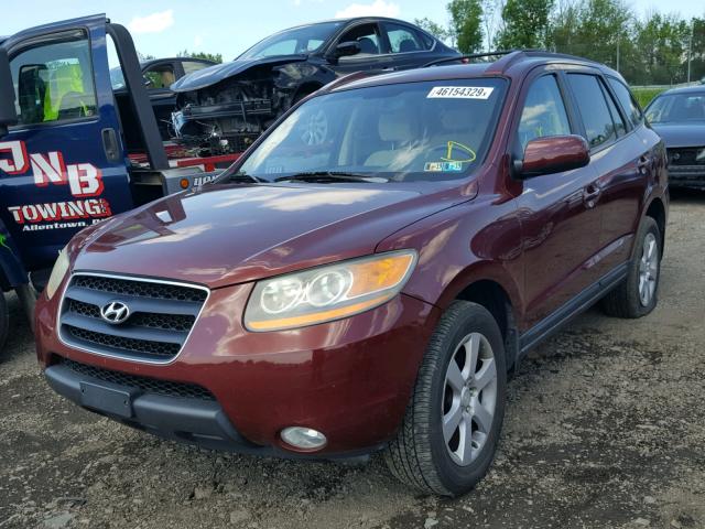 5NMSH73E69H231757 - 2009 HYUNDAI SANTA FE S RED photo 2