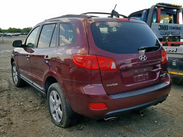 5NMSH73E69H231757 - 2009 HYUNDAI SANTA FE S RED photo 3